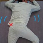 寝ると痛む腰　　　よくあるパターン　　症例　　　名古屋　　整体　背骨矯正　せぼね研究室